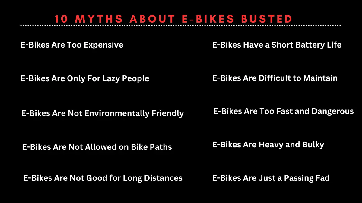 Myths About Ebikes