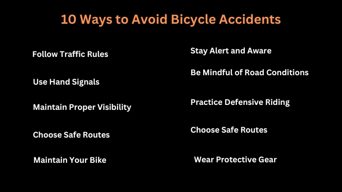 10 Ways to Avoid Bicycle Accidents